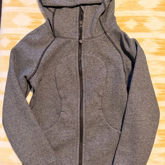 Lululemon Scuba Hoodie II in Heathered Speckled Black Size 4 - Picture 13 of 13